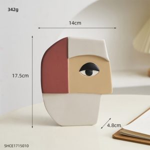 Abstract Art Face Vase