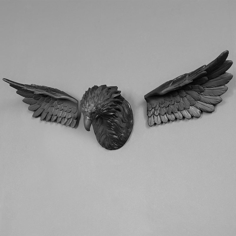 3D Eagle Head Wall Statue - Image 4