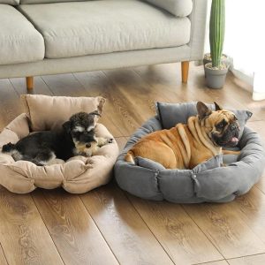 3-in-1 Cozy Boho Cushion Dog Mattress Bed