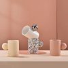 Abstract Ceramic Cloud Mug with Saucer - Image 8