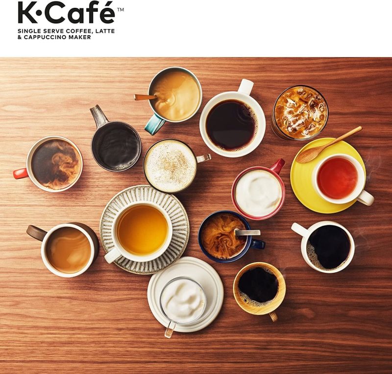 Keurig K-Cafe Single-Serve Coffee, Latte & Cappuccino Maker with Milk Frother, 60oz Reservoir, Dark Charcoal - Image 13