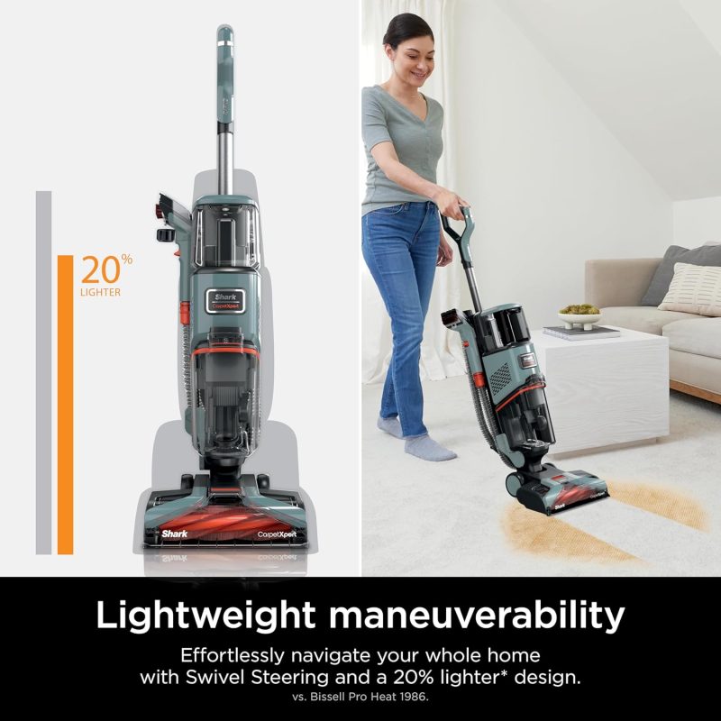 Shark CarpetXpert EX201 Carpet Cleaner, Cyan �C Deep Cleaning with StainStriker, Perfect for Pets, Includes Spot & Stain Remover Tools - Image 23