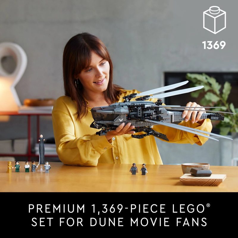 LEGO Icons Dune Atreides Royal Ornithopter, Collectible Dune Inspired Model for Build and Display, Adult Gift Idea for Sci-Fi Movie Fans, 8 Dune Minifigures such as Chani and Baron Harkonnen, 10327 - Image 3