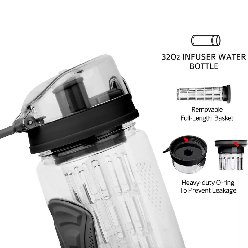 32 Oz Fruit Infusing Infuser Water Bottle- BPA Free - Image 22