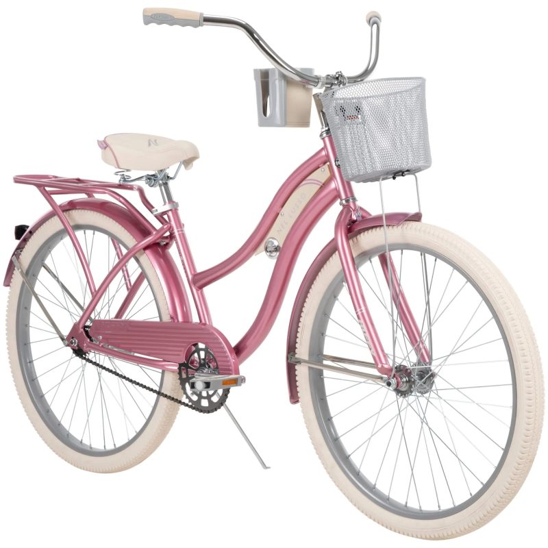 Huffy, nel Lusso Classic Cruiser Bike with Perfect Fit Frame, Women's, Light Blue, 26" - MadeInUSA - 图片 3