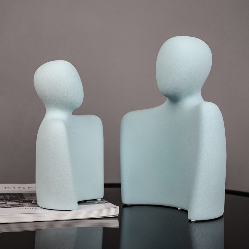 Abstract Ceramic Lover Statues - Image 6