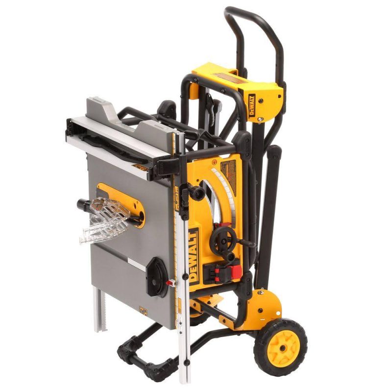 DW 15 Amp Corded 10 in. Job Site Table Saw with Rolling Stand DWE7491RS - Image 6
