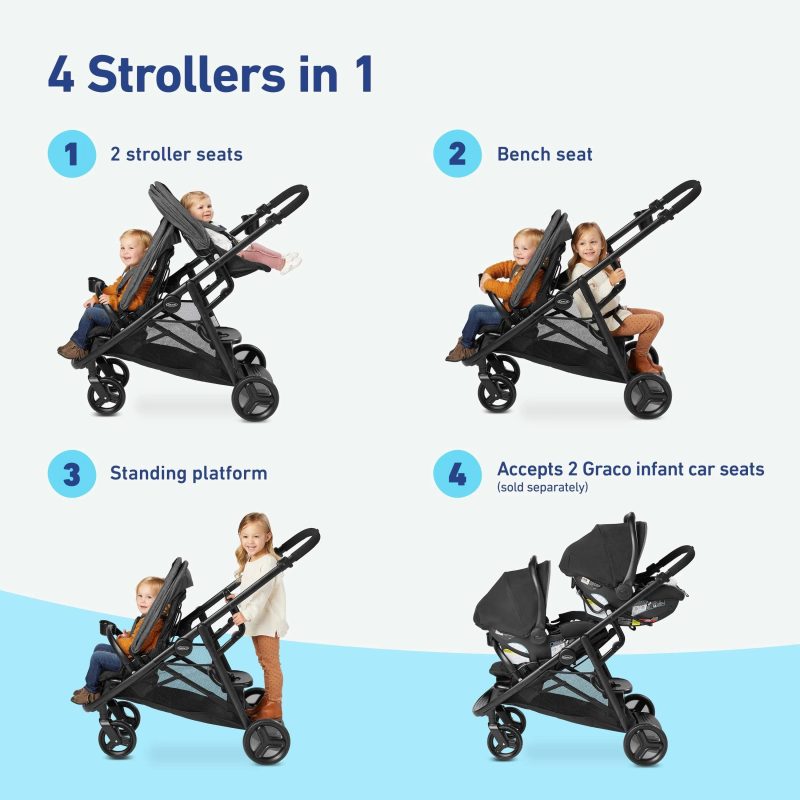 Graco - Ready2Grow 2.0 Double Stroller Rafa - MadeInUSA - Image 8