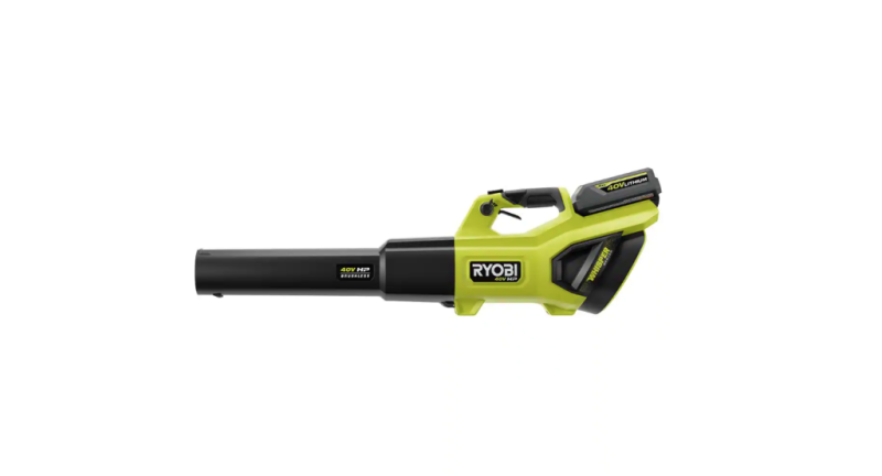 RYOBI 40V HP Brushless Whisper Series Leaf Blower, 730 CFM, 190 MPH, Cordless, Includes 2x 4.0 Ah Batteries & Charger, Quiet 57 dB - Image 12