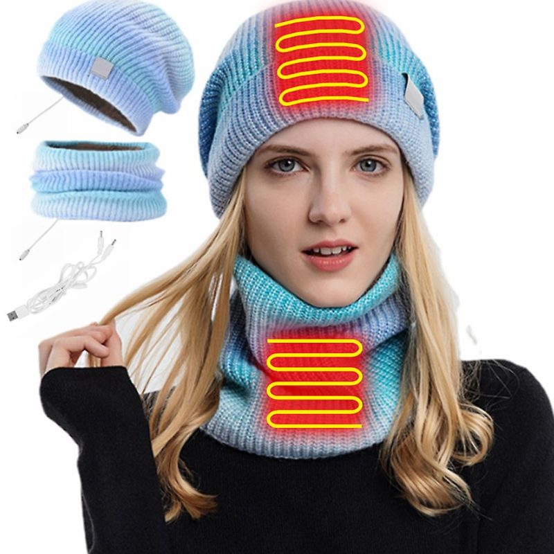 2-in-1 USB Heated Hat and Scarf Winter Set - Image 6