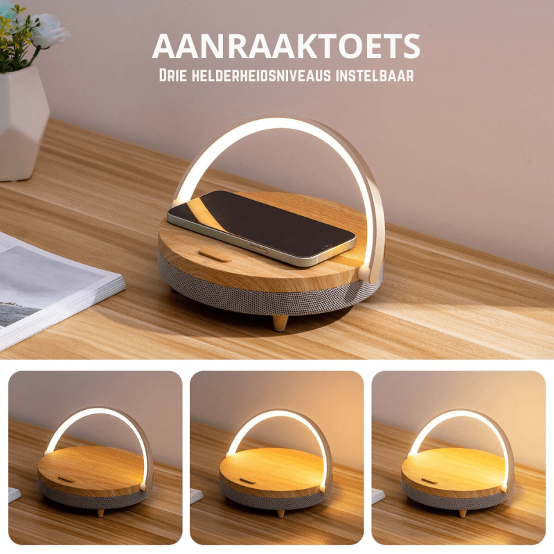 3-in-1 LED Lamp, Bluetooth Speaker & Wireless Charger | Smart Desk Light - Image 4