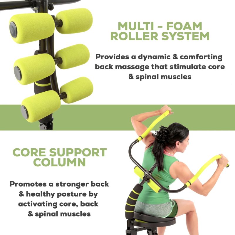AB Doer 360 Fitness System with 6 Pack Back Roller Provides an Abdominal and Total Body Workout with Aerobics to Burn Calories and Work Muscles Simultaneously. - Image 3