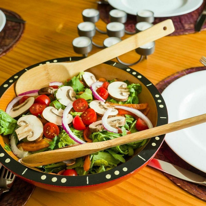 6 Piece Bamboo Wood Cooking Utensil Set - Image 4