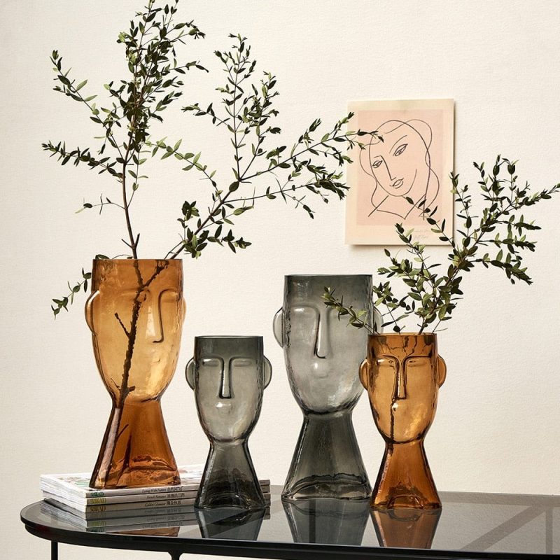 Abstract Human Face Flower Vase - Image 2