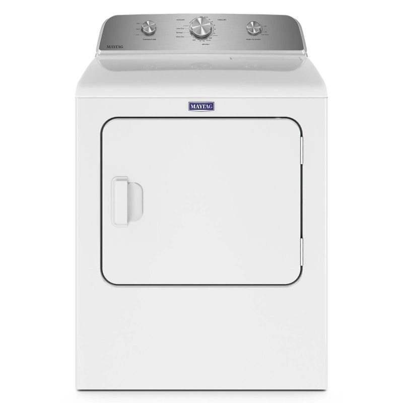 Maytag - 7.0 Cu. ft. Electric Dryer with Wrinkle Prevent - White - MadeInUSA
