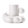 Abstract Ceramic Cloud Mug with Saucer - Image 12