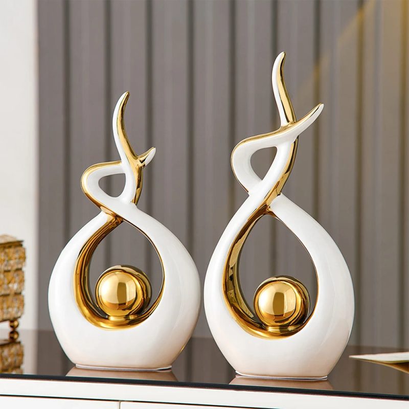 Abstract Ceramic Sculpture – Modern Art Decor for Home, Office, or Desk | Unique Gift Idea - Image 5