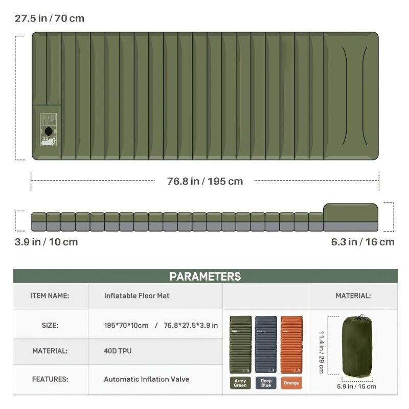 Adventure-Ready Inflatable Mattress – Your Ultimate Camping Companion - Image 4