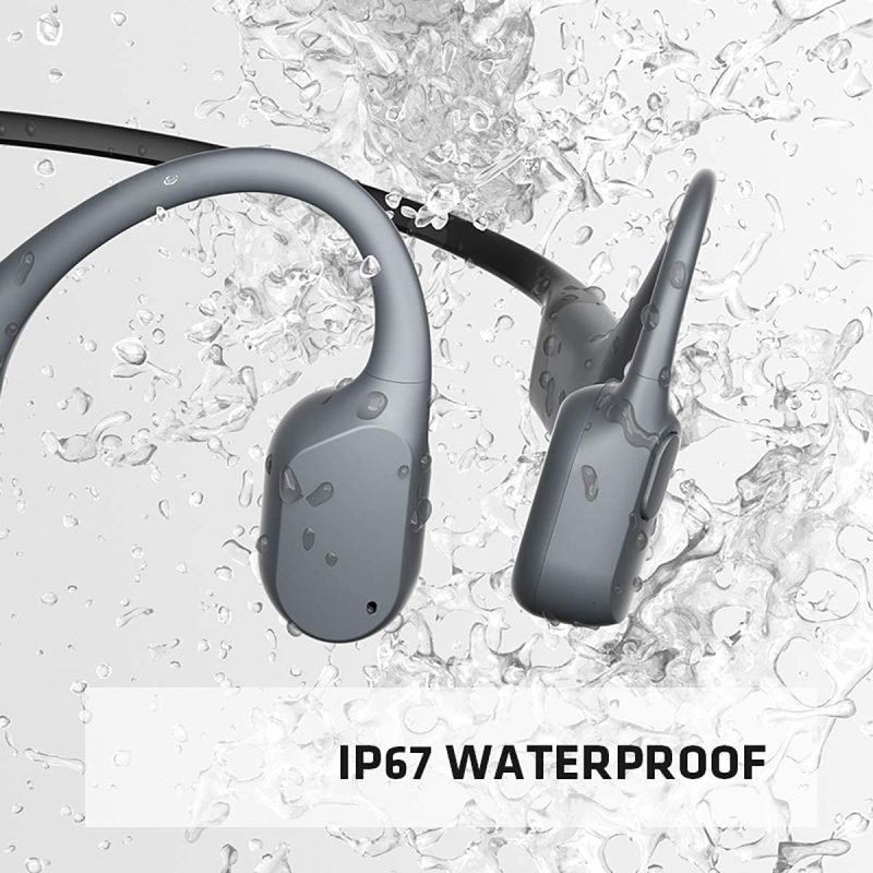 AfterShokz Aeropex Open-Ear Wireless Bone Conduction Headphones with Sport Belt, Cosmic Black, 2.3 - Image 9