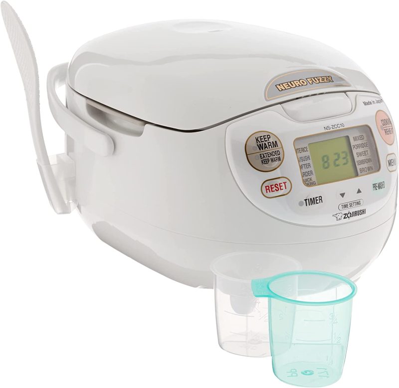 Zojirushi, Made in Japan Neuro Fuzzy Rice Cooker, 5.5-Cup, Premium White - Image 2