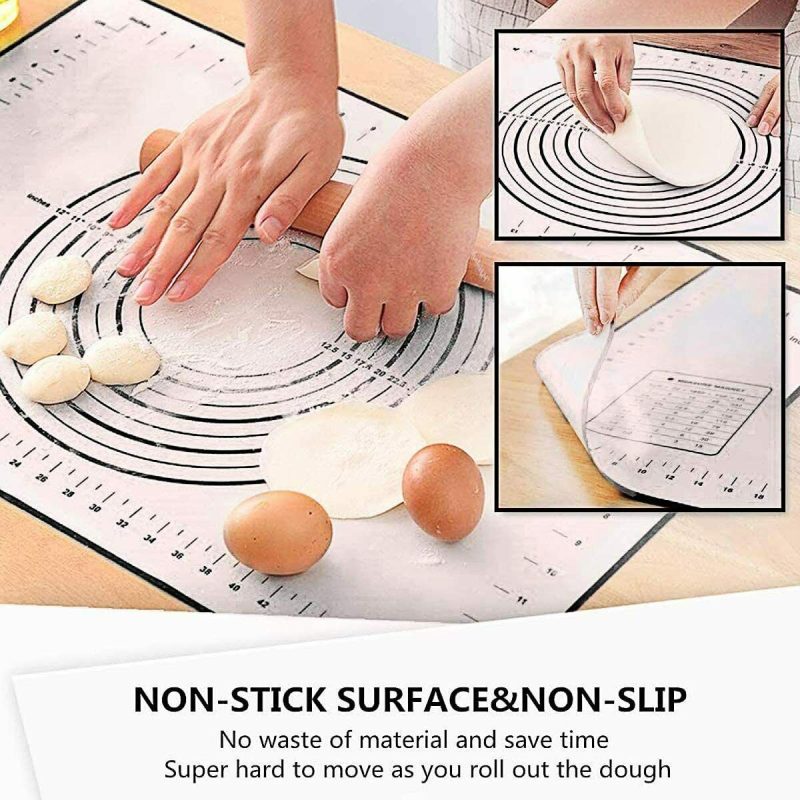 2 Pack Silicone, Non Slip, Measurement Pastry Mat - Image 10
