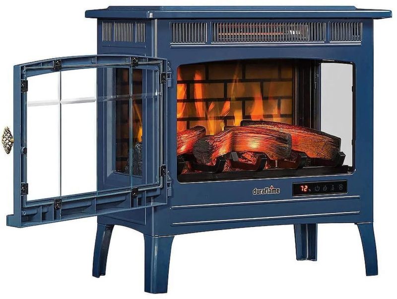 Duraflame 3D 24 W x 23.4 H x 12.9 D 34.1lb Infrared Electric Fireplace Stove - Cream - Image 17
