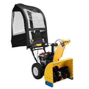 Arnold Deluxe Universal Snow Thrower Cab, Black – Fits Major Brands, Durable Vinyl & Tear-Resistant Fabric, Lawn & Patio Accessory