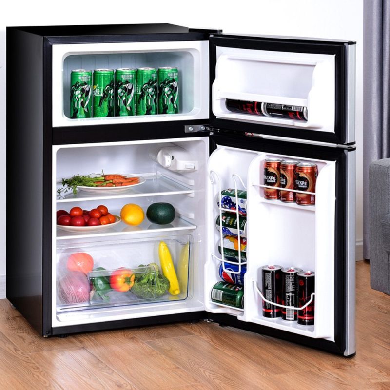 Costway Refrigerator Small Freezer Cooler Fridge Compact 3.2 Cu Ft. Unit - Image 7