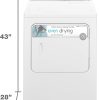 Kenmore 29" Front Load Electric Dryer with Wrinkle Guard and 7.0 Cubic Ft. Total Capacity, White - Image 6
