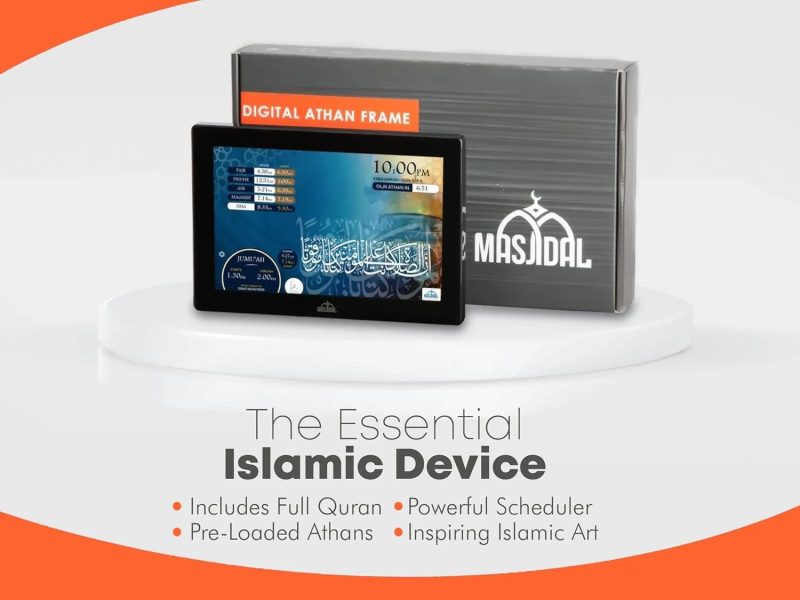 Masjidal 14 Digital Azan Clock with WiFi Dynamic Touch Screen Worldwide Prayer Times - Image 13