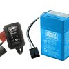 Power Wheels Battery and Charger 4 amp Blue 00801-1781 00801-1900