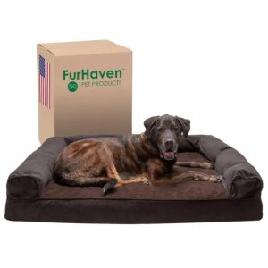 Furhaven Removable Cushion Washable Cover Large Breed Memory Foam Dog Bed