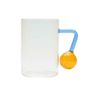 Abstract Mug Blue Amber