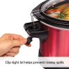 Hamilton Beach 7 Quart Stay or Go Programmable Slow Cooker with Party Dipper, Red, 33478 - Image 4