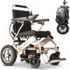 2020 New Folding Ultra Lightweight Electric Power Wheelchair, Silla de Ruedas Electrica, FDA Approved and Air Travel Allowed, Heavy Duty, Mobility Motorized, Portable Power (17.5′′ Seat Width) - Image 8