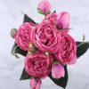 9-Piece Faux Silk Peonies Artificial Flowers - Image 11