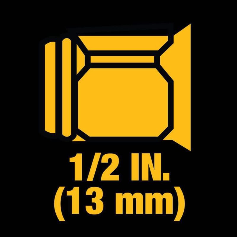 DEWALT 20V MAX Lithium-Ion Cordless 1/2 in. Impact Wrench Kit DCF900P1 - Image 12