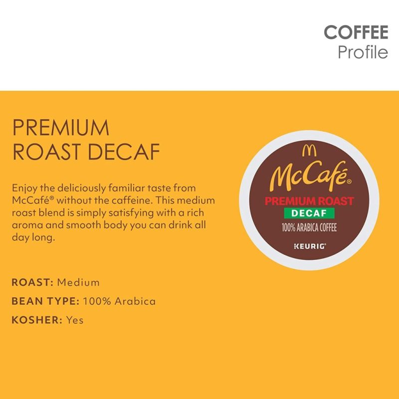 McCafe Decaf Medium Roast K-Cup Coffee Pods, 84 Count, 100% Arabica, Recyclable, Kosher - Image 2