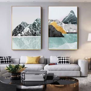 Abstract Mountain Glaciers