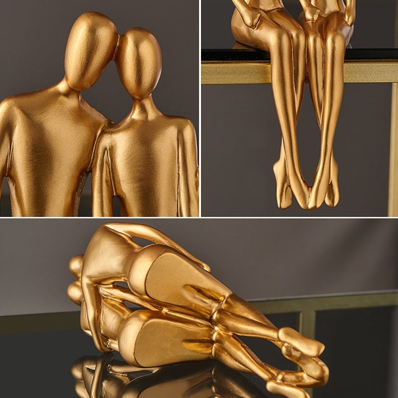 Abstract Golden Lover Decor - Image 11