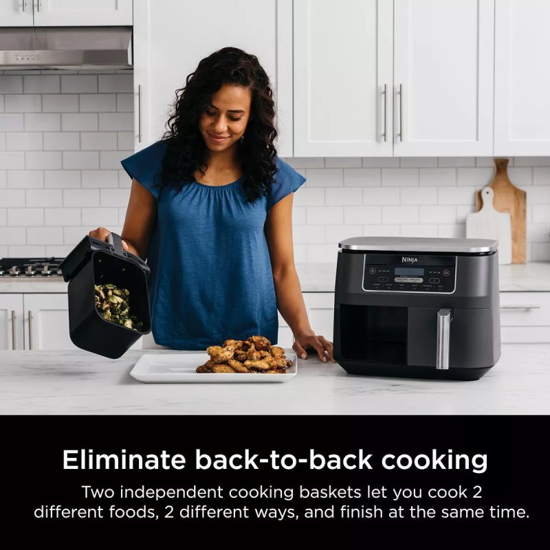Ninja Foodi 8 qt. Original Dualzone, 2-Basket Air Fryer with 6 Functions - Image 6