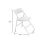 COSCO 5-Piece Folding Dining Set with Card Table and 4 Fabric Padded Chairs, Tan - Image 6