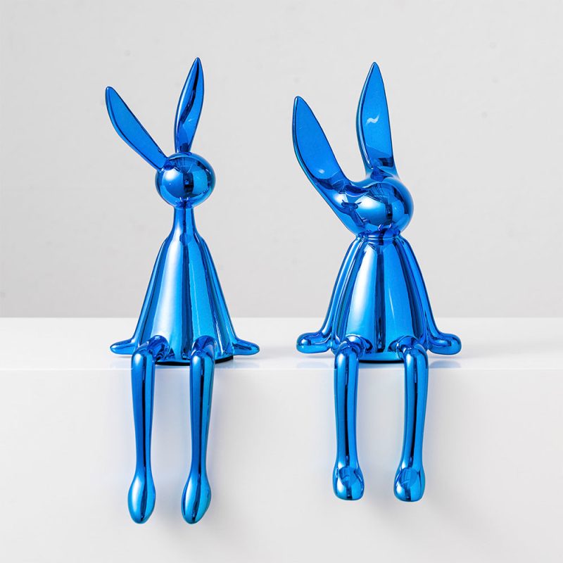 Abstract Bookshelf Rabbit Decor - Image 7