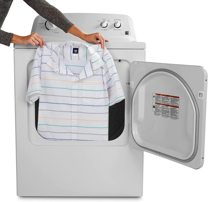 Kenmore 29′′ Front Load Electric Dryer with Wrinkle Guard and 7.0 Cubic Ft. Total Capacity, White - 图片 5
