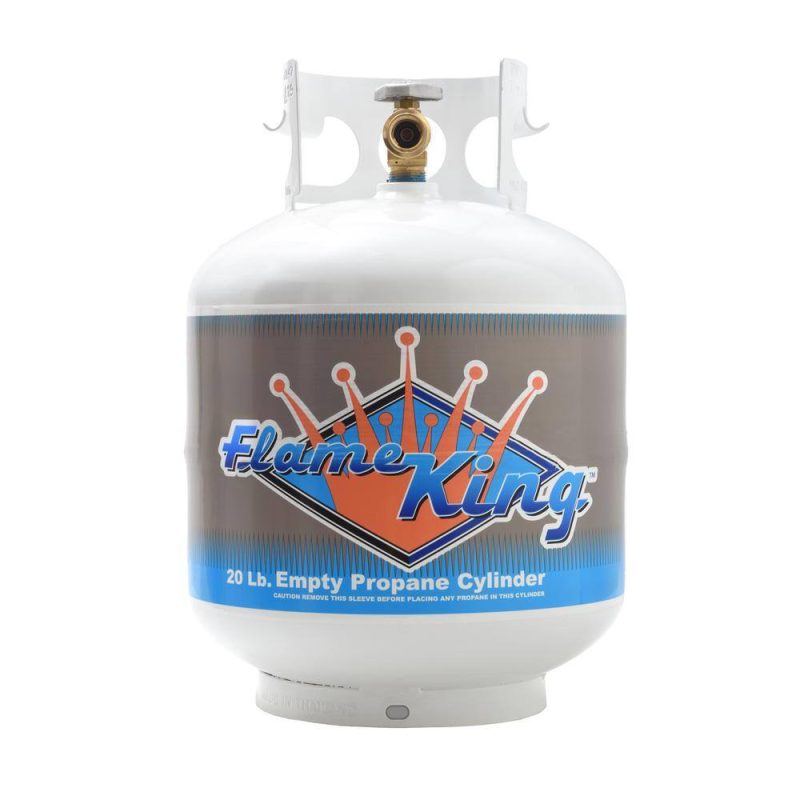 Flame King 20 lbs Propane Tank with OPD Valve, Steel Construction, Rust-Resistant