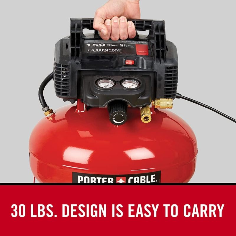 Air Compressor, 6-Gallon, Pancake, Oil-Free (C2002-ECOM) �C Enhanced Packaging - Image 8