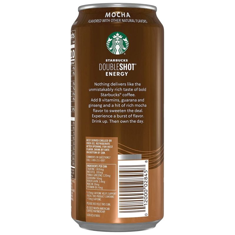 Starbucks Doubleshot Energy Mocha Espresso Coffee, 15 oz Cans, 12 Pack - Image 4