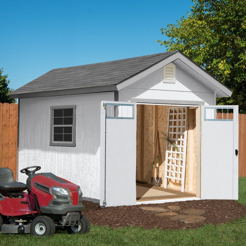 Handy Home Products Beachwood 10 ft. x 12 ft. Wood Storage Shed (Floor Included) - Image 3