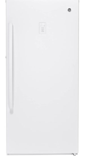 GE 14.1 Cu. Ft. White Garage Ready Frost-Free Upright Freezer