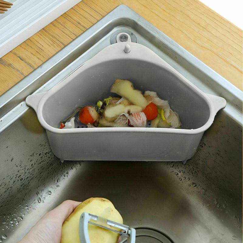 2PC Sink Drain Filter, Sponge Storage, Strainer, Basket And Organizer - Image 10